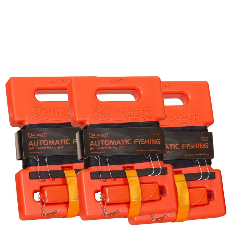3 kpl Autosett Large kalastussetti
