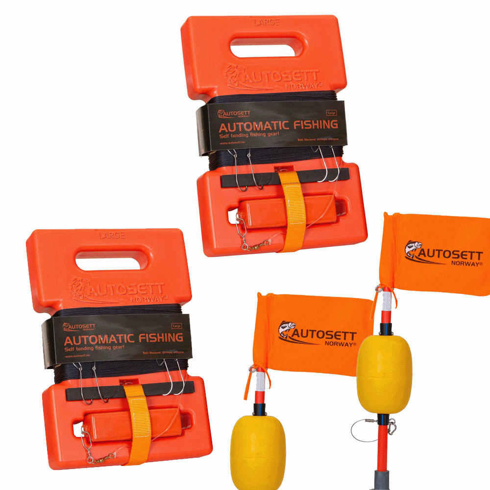 Startpakke: 2 pk Autosett Large med flagbøjer